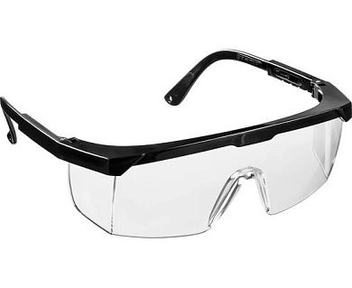OPTIMA Прозрачные, очки защитные открытого типа, регулируемые по длине дужки. (2-110451_z01) STAYER