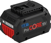 Аккумулятор 18В 1шт 8.0 А/ч Li-ion GBA 18V ProCore (1 600 A01 6GK) BOSCH