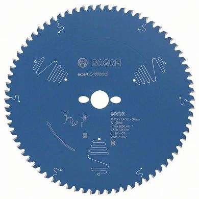 Диск пильный 315x30x2.4/1.8x72 Expert for Wood (2 608 644 081) BOSCH