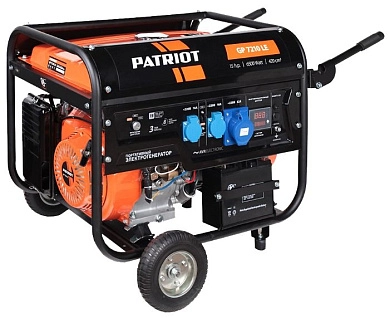 Генератор бензин. GP 7210LE (6.5 кВт 220В 25л розетки 2х230В(16А)/1х230(32/1х12В) PATRIOT / OPTIMA