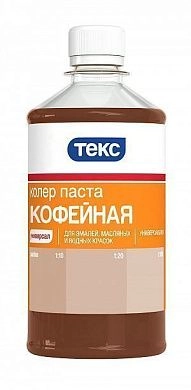 Паста колеровочная универсальная, ТЕКС, №10 кофейная 0.5 л