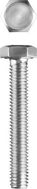 Болт шестигранный M10x50 ГОСТ 7798/DIN 931 кл.пр. 5,8 оцинк. 3шт. (303086-10-050) ЗУБР