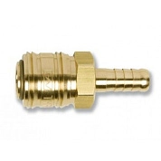 Соединение быстросъемное с клапаном "ёлочка" 12мм (латунь)(S33-40SHB) PROWIN