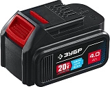 Аккумулятор 20В 1шт 4.0 А/ч Li-Ion PRO, тип Т7 "ПРОФЕССИОНАЛ" (ST7-20-4) ЗУБР