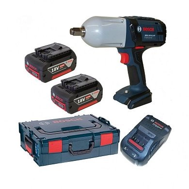 Гайковерт ударный аккум. GDS 18,0 V-LI HT (18В,2х5.0 А/ч,1/2",650Нм,L-BOXX)(0 601 9B1 30A) BOSCH