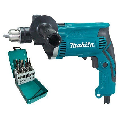 Дрель ударная HP1630KX2 ЗВП / 710Вт / 0-3200 об/мин / карт.  MAKITA