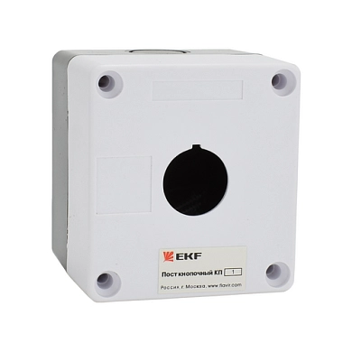 Корпус однокнопочный КП101 (IP54 белый пластик) cpb-101-w EKF PROxima