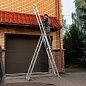 Лестница алюмин., 3х8 ступ, трехсекц., 3630мм, слож.2250х445х155мм, (97818) СИБРТЕХ фото16