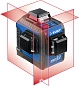 Нивелир лазерный линейный "КРЕСТ 3D", 20м/70м (с приемником), 3 луча,точн. 0,3 мм/м (34908_z01) ЗУБР фото2