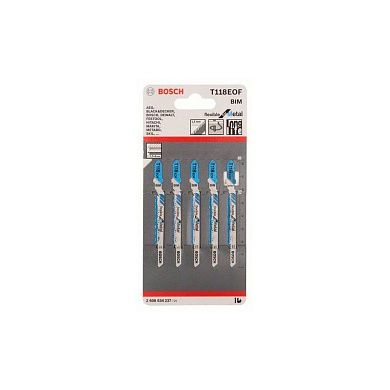 Пилка для лобзика T 118 EOF Flexible for Metal (в упаковке 5шт.), (2.608.634.237) BOSCH