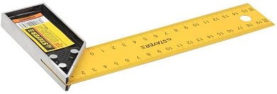 Угольник "STANDARD" столярный, стальное полотно, 200мм (34302-20) STAYER