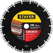 Круг алмазный турбо-сегмент 230х2.4х7х22.23мм CONCRETE "Professional" (3660-230_z02) STAYER