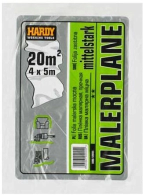 Пленка укрывочная малярная 4х5м (0400-070405) HARDY