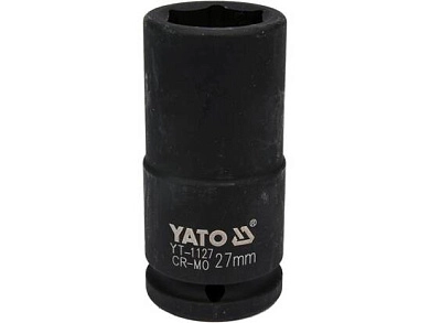 Головка ударн. 3/4" 27мм, L=90мм, 6гр. CrMo (YT-1127) YATO