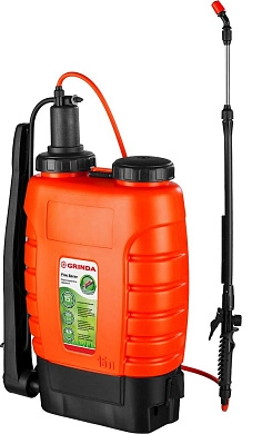 Опрыскиватель садовый, ранцевый, телескопический удлин., 15л "FINE SPRAY" (425216) GRINDA