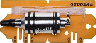 Отвес "PROFI" строительный со шнуром, с противоударными ободками, 400 г (06352-40) STAYER