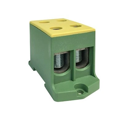 Клемма силовая вводная двойная КСВ 16-95 желто-зеленая ETP