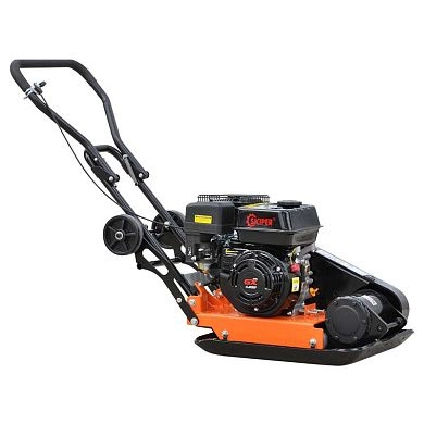 Виброплита SKIPER C60PRO-3 (168F, бак, колёса, мат)