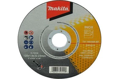 Круг отрезной 125х1.0х22.23 мм для нерж. стали (D-75530) MAKITA