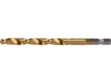 Сверло по металлу ц/х 7.0х69х109 мм, HSS-TiN, хвост. HEX 1/4" (YT-44766) YATO