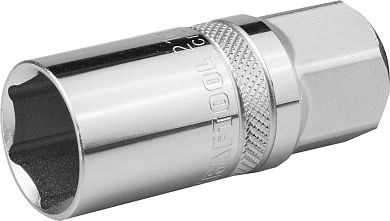 Головка 1/2", 21мм, 6гр., свечная, Cr-Mo "INDUSTRIE QUALITAT" (27813-21_z01) KRAFTOOL