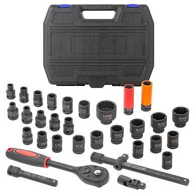 Набор головок ударн. 1/2", 32пр. (6гр., 12гр.)(8-32мм)(F-4323-5MPB) Forsage