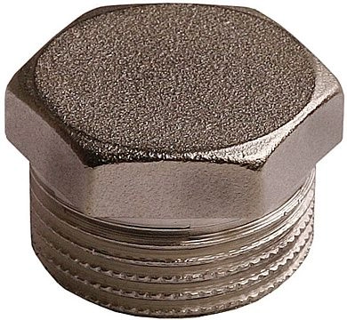 Заглушка GENERAL FITTINGS никелированная латунь, 6-ти гранная головка, наружная резьба, 1"
