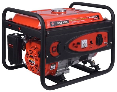 Генератор бензиновый SRGE2500 (2,2 кВт 220В 15,0л розетка 2х220/12В) PATRIOT / IMPERIAL