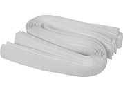 Лента тканая Velcro для стяжки кабеля на липучке 450мм, 10шт. (белая)(73845) VOREL