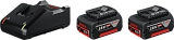 Аккумулятор 18В 2шт 4.0 А/ч Li-ion GBA 18V + ЗУ GAL 18V-40 (1 600 A01 9S0) BOSCH