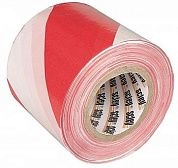 Лента сигнальная 120мм/100м, красно-белая (0370-020012) HARDY