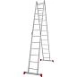 Лестница-трансформер алюм. шарнирная NV2320 (4х6 ступ. 316/642см, 16.5кг) Новая Высота фото2