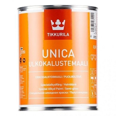 Краска алкидная TIKKURILA Unica алюминиевая 1.0 л