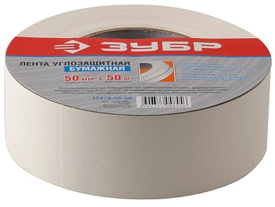 Лента клеящая углозащитная бумажная 50мм/50м (12470-50-50) ЗУБР