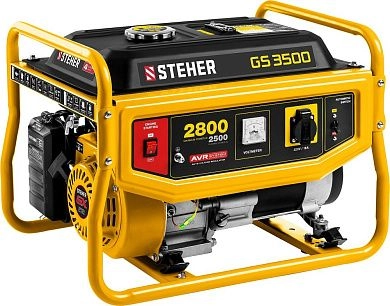Генератор бензиновый GS-3500, 2800 Вт STEHER