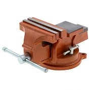 Тиски слесарные чугунные, поворотные 125мм, с наковальней (186255) SPARTA