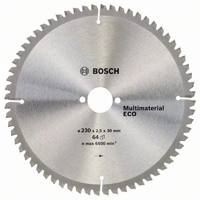 Диск пильный 230х30х2.6x64 MultiMaterial Eco (2 608 641 804) BOSCH