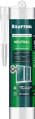 Герметик силиконовый прозрачный, нейтральный, 300мл (41257-2) KRAFTOOL