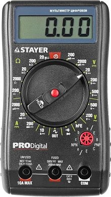 Мультиметр цифровой PRODigital "PROFESSIONAL" (45310) STAYER