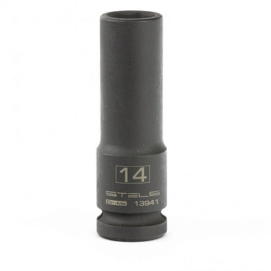 Головка ударная удлиненная шестигранная, 14 мм, 1/2", CrMo (13941) STELS