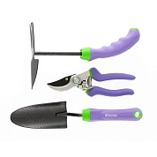 Набор садового инструмента, обрезиненные эргономичные рукоятки, 3 предмета, ERA (62903) PALISAD