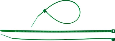 Хомут стяжка нейлон Ø 3.6x200 мм зеленый 100шт. (309060-36-200) ЗУБР
