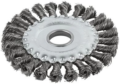 Щетка дисковая (коса) d=125х22мм (F_39030) КУРС