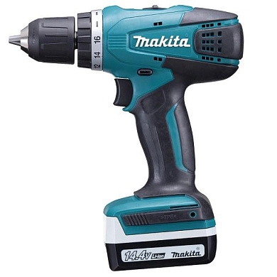 Дрель-шуруповерт аккум. DF 347 DWE (14.4 В, 2 акк. х 1.5 А/ч Li-Ion, 30 Нм, чем.) MAKITA