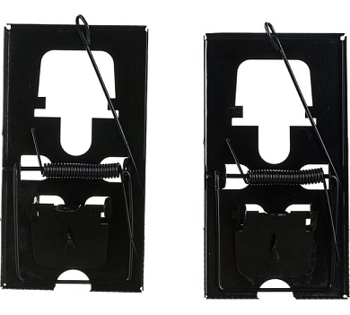 Усиленная металлическая мышеловка (крысоловка), 2 шт, 120х60 мм (93888) SPARTA