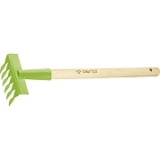 Грабли витые 6-зубые, 120х390 мм, стальные, деревянная рукоятка, АГРОНОМ (61758) СИБРТЕХ