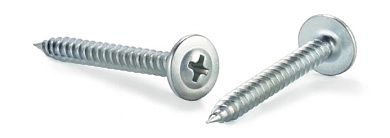 Саморез с прессшайбой 4.2х51 мм (стандарт. шаг, белый цинк, острый 011, уп. 500 шт.)