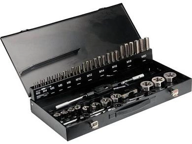 Набор метчиков и плашек M3-M20 (56пр.)(YT-2979) YATO