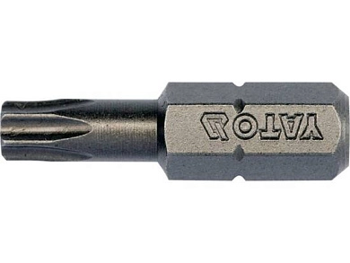 Бита TORX T25х25мм 1/4" (10шт.) S2 HRC58-61 (YT-78144) YATO