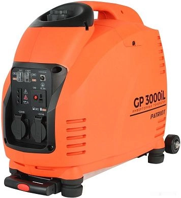 Генератор бензиновый инверторный GP 3000il (3,5 кВт 220В 5,7л розетка 2х220) PATRIOT / OPTIMA